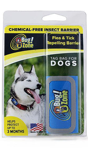 DOG FLEA / TICK TAG BAG WITH TAGS INCLUDED - 5 COLORS AVAILABLE